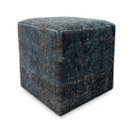 Casual Overdyed Cube Accent Stool