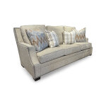 Transitional Slope Arm Sofa with Nailhead Trim