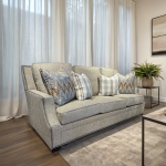 Transitional Slope Arm Sofa with Nailhead Trim - Image 8
