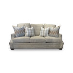 Transitional Slope Arm Sofa with Nailhead Trim - Image 2