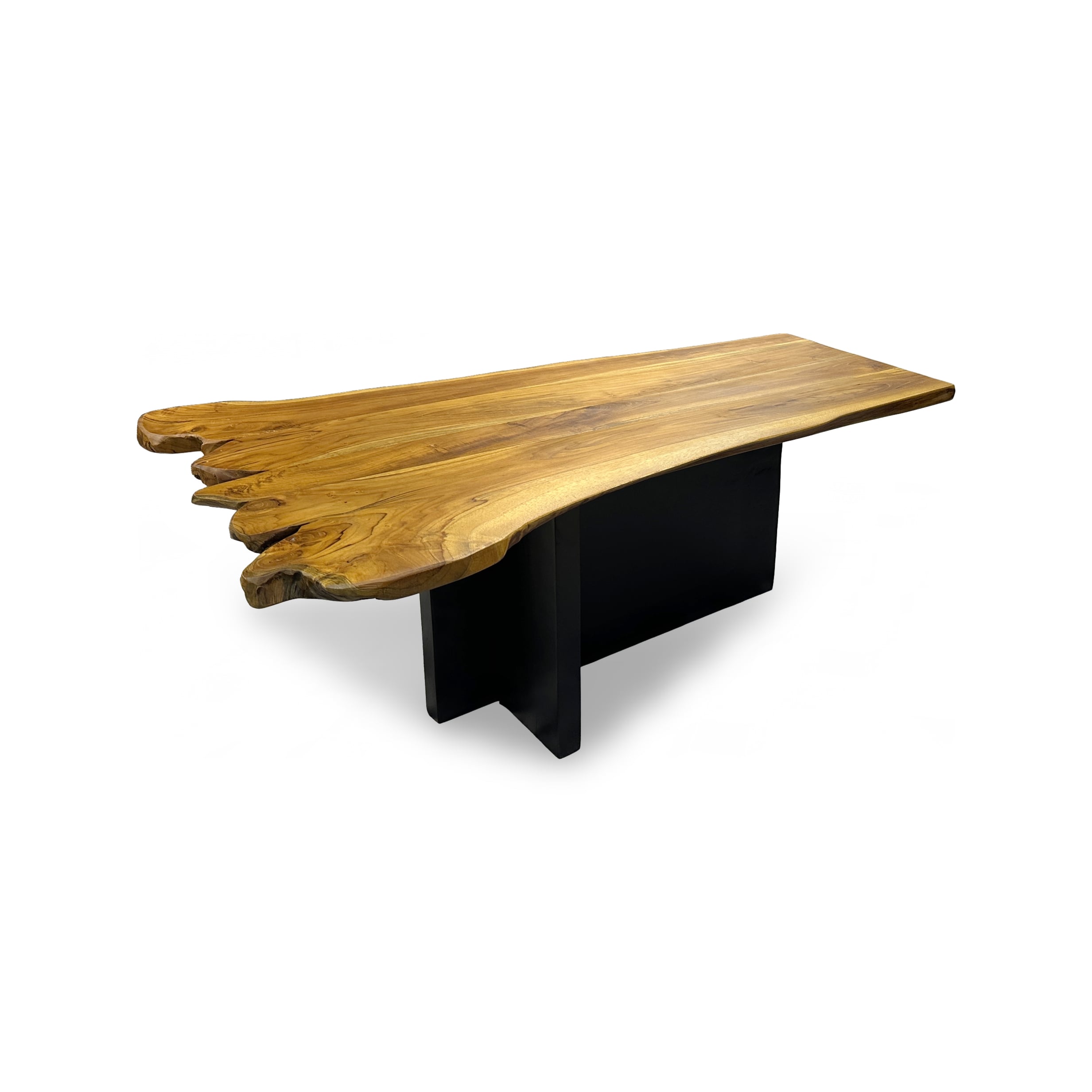 Teak Accent Coffee Table-OCCTCOMF9395 -OCCTCOMF9395 - Angle Teak Accent Coffee Table - Image 1
