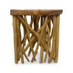 Square Teak Branched End Table - Image 2
