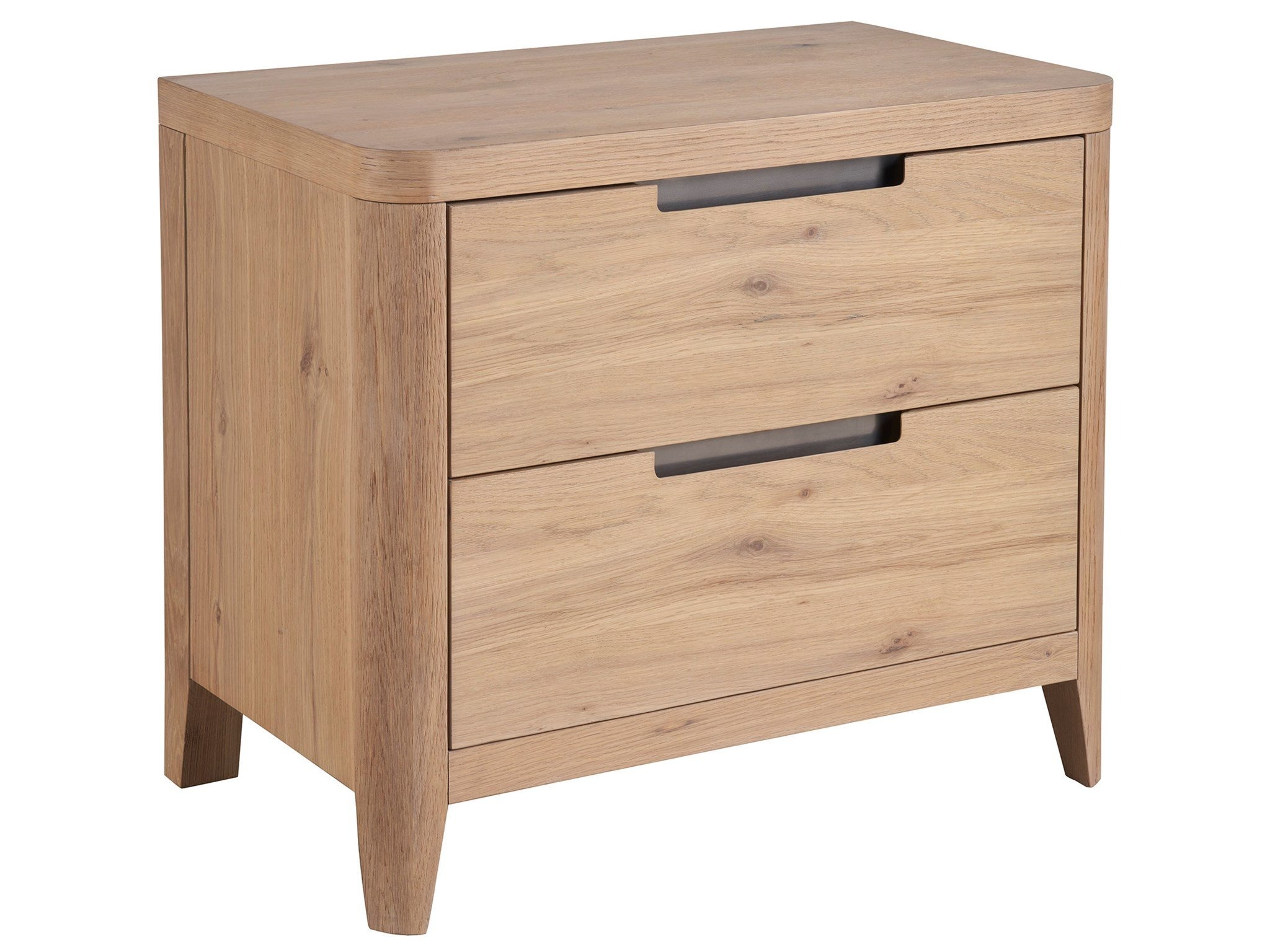 Modern Walker 2-Drawer Nightstand