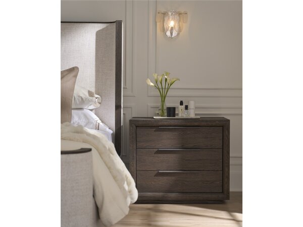 Sable Modern Upholstered Curved Panel Bed - King - Image 4