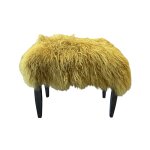 Glam Fur 2ft. Accent Bench - Mustard - Image 2