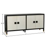 Two-Tone 4-Door Dining Sideboard - Image 8