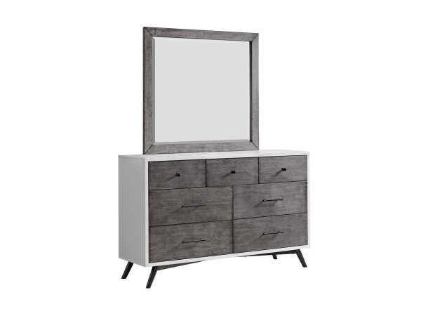 Two-Tone Modern 7-Drawer Dresser - Image 2