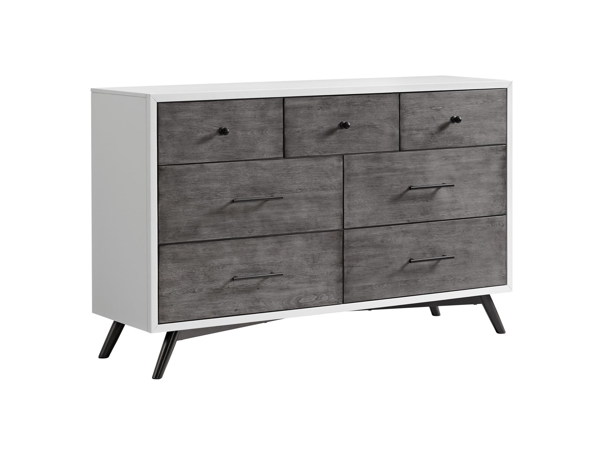 Two-Tone Modern 7-Drawer Dresser