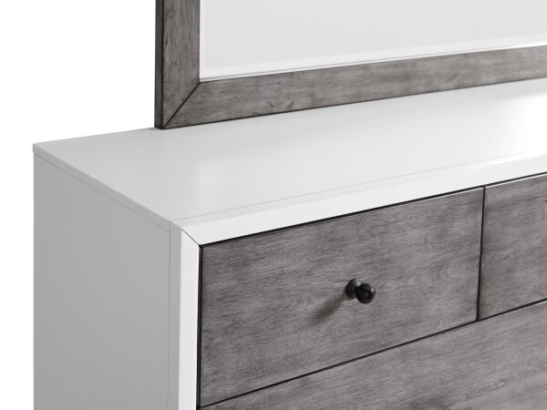 Two-Tone Modern 7-Drawer Dresser - Image 3