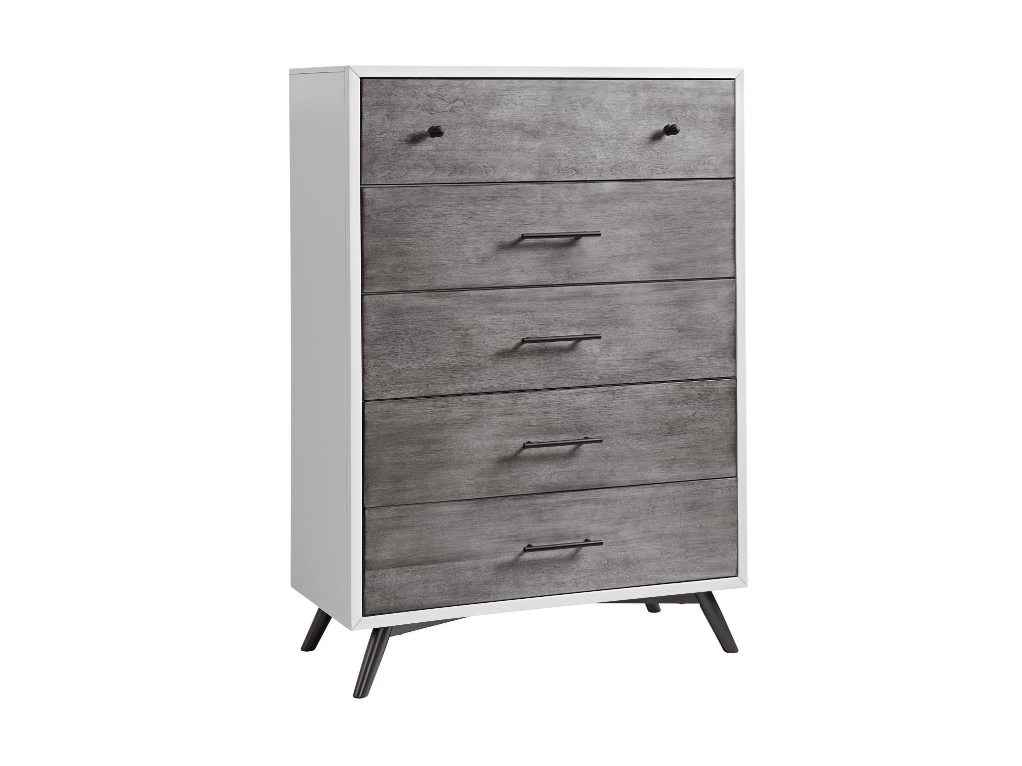 6808925 Mid Century Modern Multi Mid-Century Modern Two-Tone Drawer Chest - Image 1