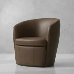 Barceno Swivel Accent Chair | Brown - Image 6
