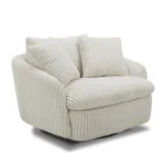 Boomer Large Swivel Chair with Pillows