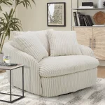 Boomer Large Swivel Chair with Pillows - Image 6