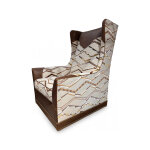Fallon Swivel Accent Chair with Leather Trim - Image 2