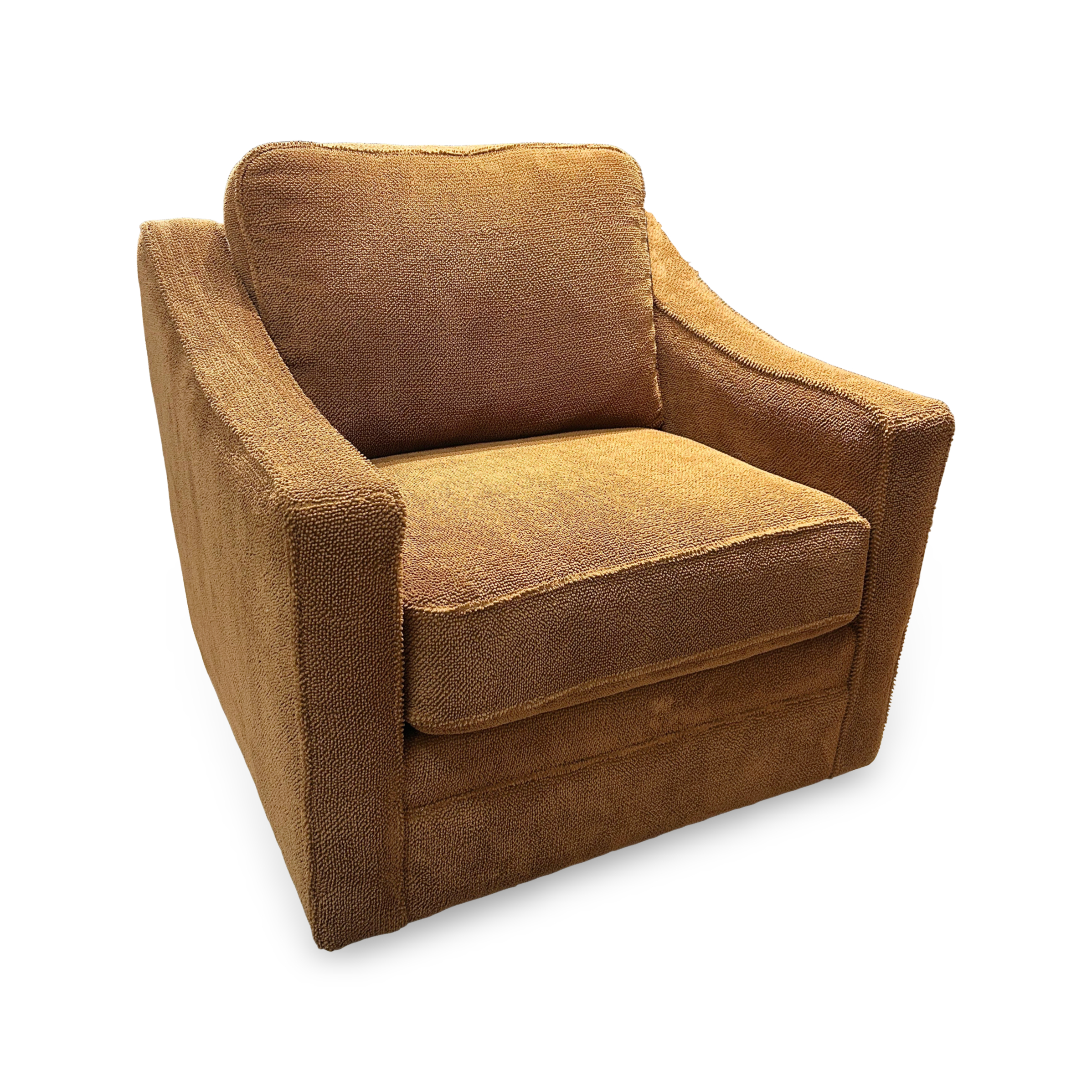 Terry Swivel Accent Chair-CHRSWCMC0001-CHRSWCMC0001 - Angle Terry Swivel Accent Chair - Image 1