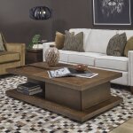 Athens Rectangular Coffee Table with Removable Tray - Image 2