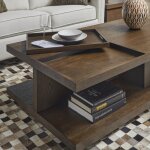 Athens Rectangular Coffee Table with Removable Tray - Image 5