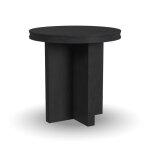 Waterfall Round End Table | Black