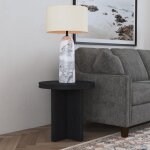 Waterfall Round End Table | Black - Image 2