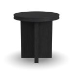 Waterfall Round End Table | Black - Image 3