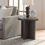 Waterfall Round End Table | Black - Image 5