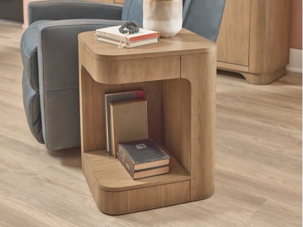 Normandy Modern Geometric Chairside Table - Image 5