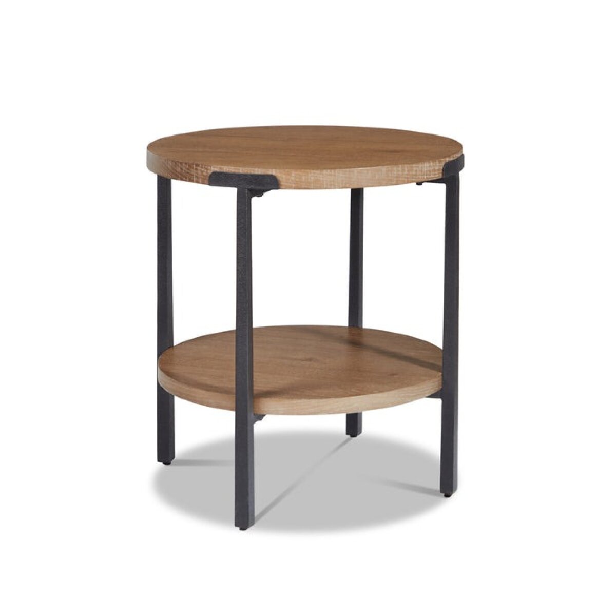 Millwork Round End Table with Open Shelf – Montgomery's - Local