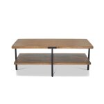 Millwork Rectangular Coffee Table with Open Shelf - Image 2