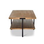 Millwork Rectangular Coffee Table with Open Shelf - Image 3