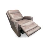 Graham Powered Leather Recliner | Greige - Image 4