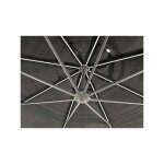 Black 13' Cantilever Outdoor Umbrella with LED Lights - Image 6