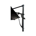 Black 13' Cantilever Outdoor Umbrella with LED Lights - Image 3