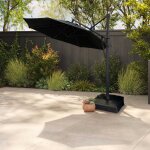 Black 13' Cantilever Outdoor Umbrella with LED Lights - Image 12
