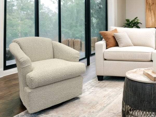 Cass Swivel Glider Barrel Chair - Image 4