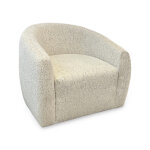 Garner Barrel Swivel Chair | Pearl