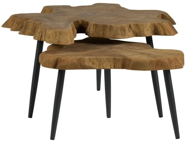 Oasis Live Edge Driftwood Nesting Tables - Image 6