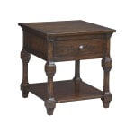 Square Open Shelf End Table