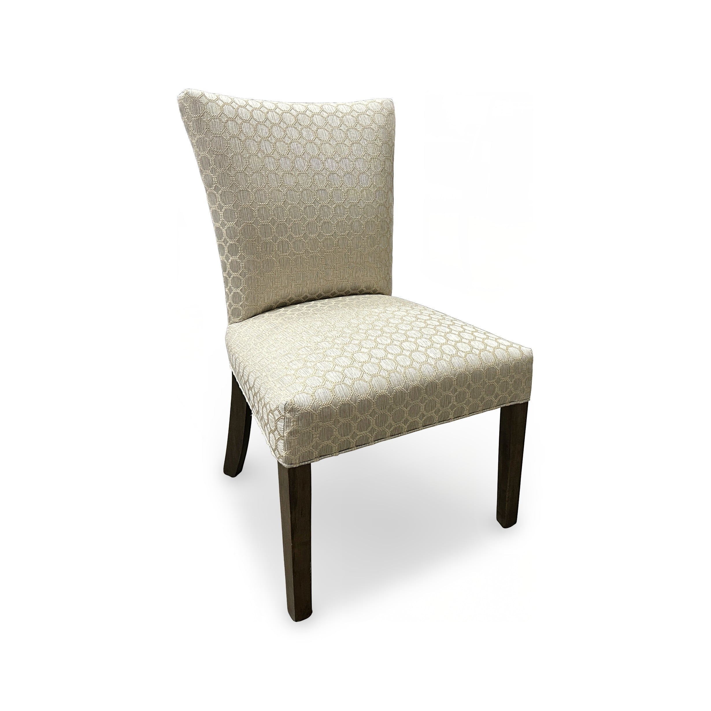 Upholstered Curved Leg Dining Side Chair