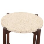 Abstract 18" Stone Top Side Table - Image 3