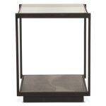 Moab 18" Glass Top Cube End Table - Image 3