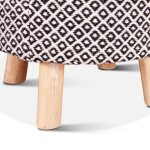 Mara 24" Upholstered Accent Stool - Image 3