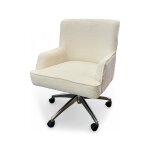 Ivory Fur Desk Chair