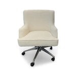 Ivory Fur Desk Chair - Image 2