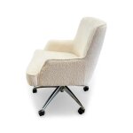 Ivory Fur Desk Chair - Image 3