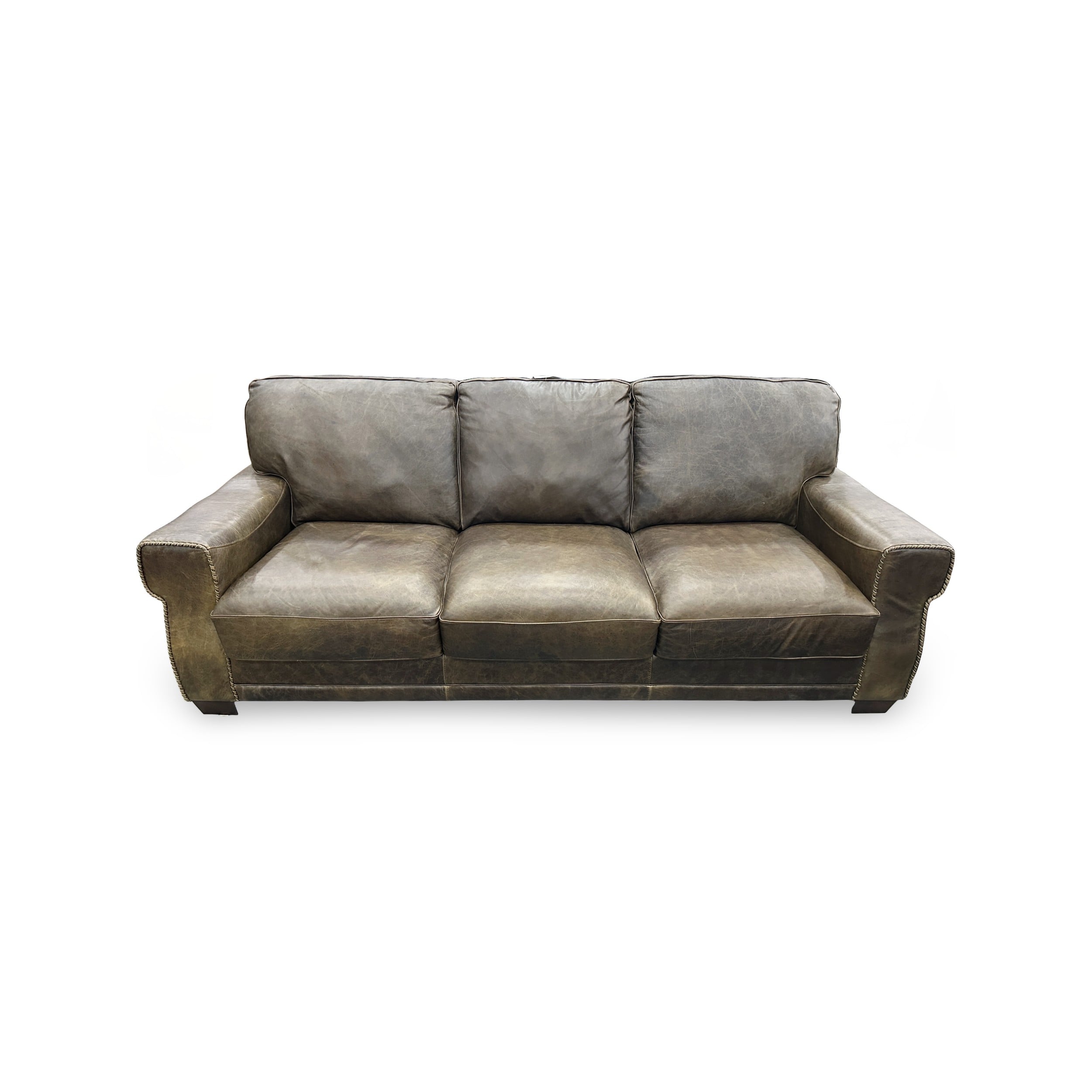 Lombardo Brown Leather Sofa