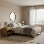Maple 1-Drawer Open Shelf Nightstand - Image 3