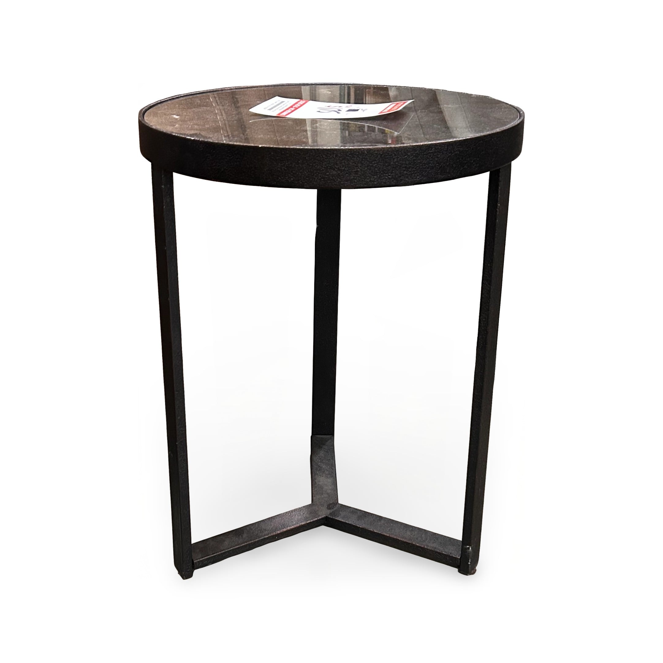 Round Stone Top Bunching Table