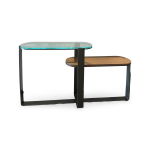 Glass-Top Tiered Console Table - Image 2