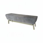 York 55" Suede Accent Bench