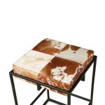Cowhide 17" Backless Counter Stool - Image 3